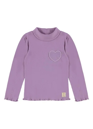Up Baby - Blusa Gola Alta em Ribana Roxo - UP BABY