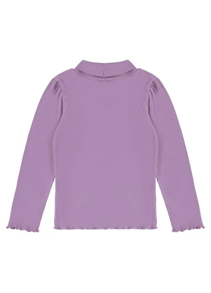 Up Baby - Blusa Gola Alta em Ribana Roxo - UP BABY