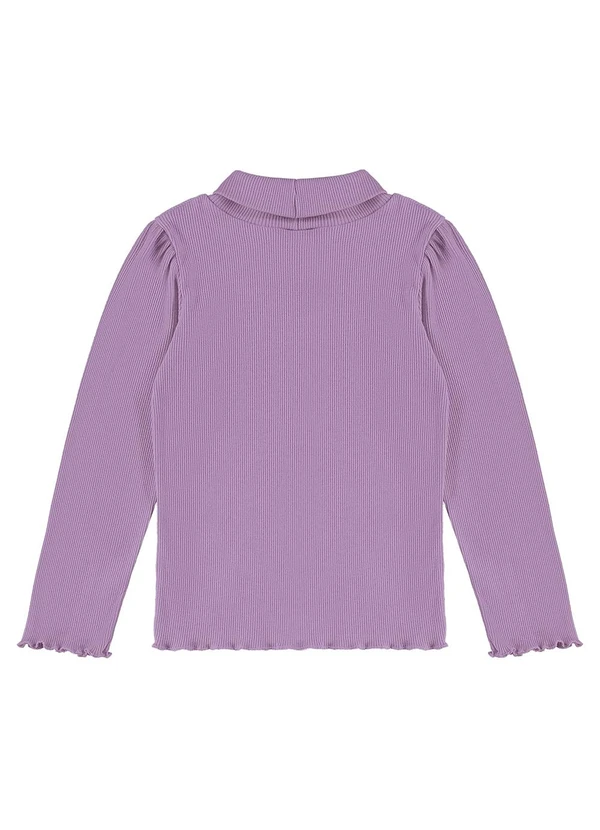 Up Baby - Blusa Gola Alta em Ribana Roxo 2