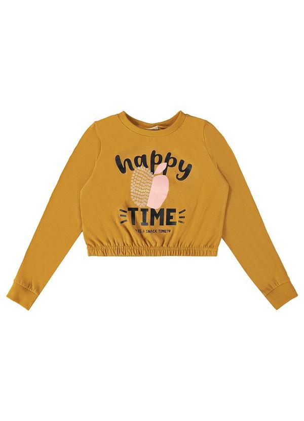 Malwee Kids - Blusa Happy Time Menina Amarelo
