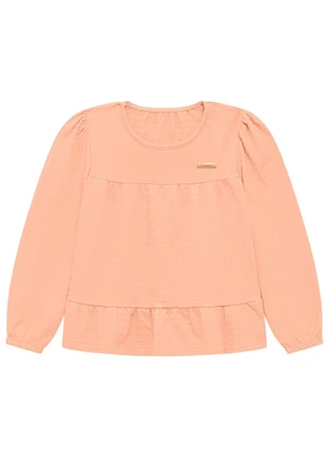 Duduka - Blusa Infantil Ana Bola com Plaquinha Rosa  - DUDUKA