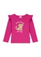Duduka - Blusa Infantil Gola Molde Marrom - variação: Rosa