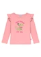 Duduka - Blusa Infantil Gola Molde Marrom - variação: Rosa