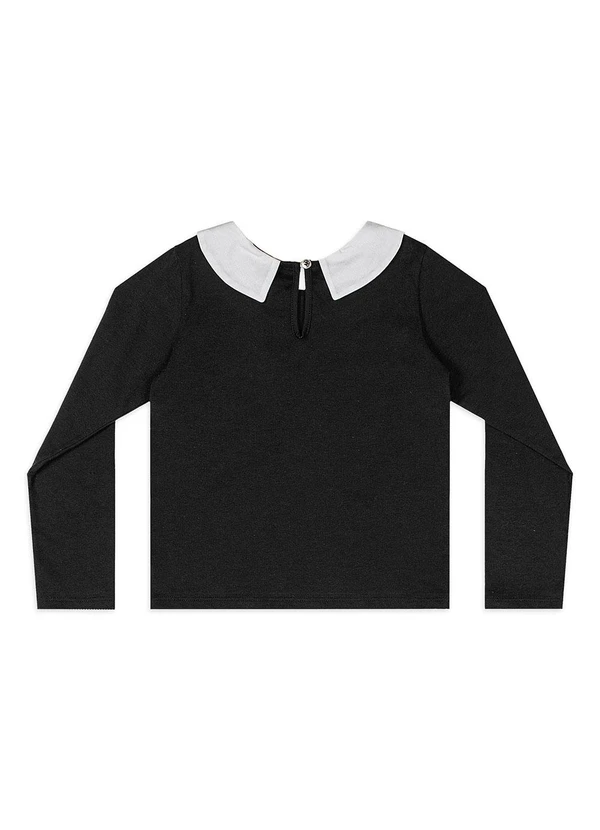 Quimby - Blusa Infantil com Gola Coração Preto 4
