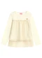 Duduka - Blusa Infantil em com Tule Bege - variação: Bege