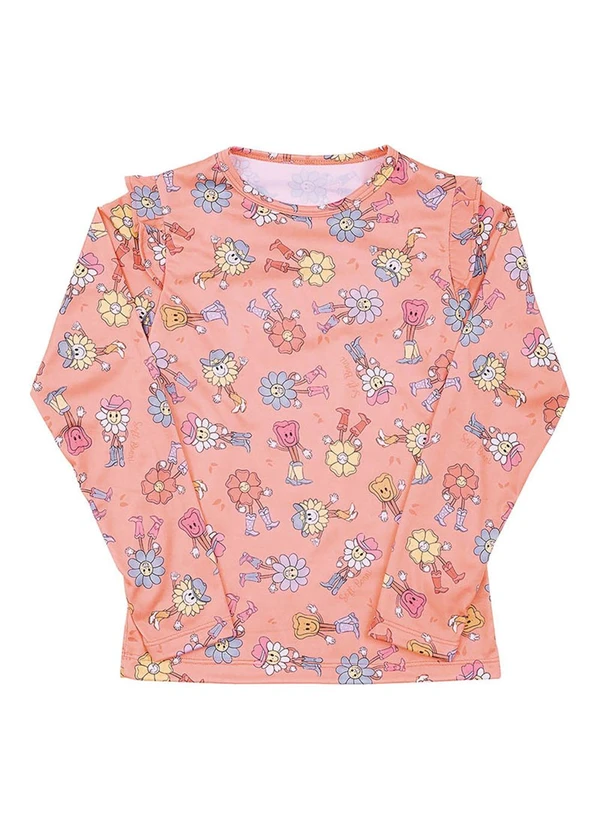 Soft Bonni - Blusa Infantil em Malha Lixada Sublimada Rosa 3