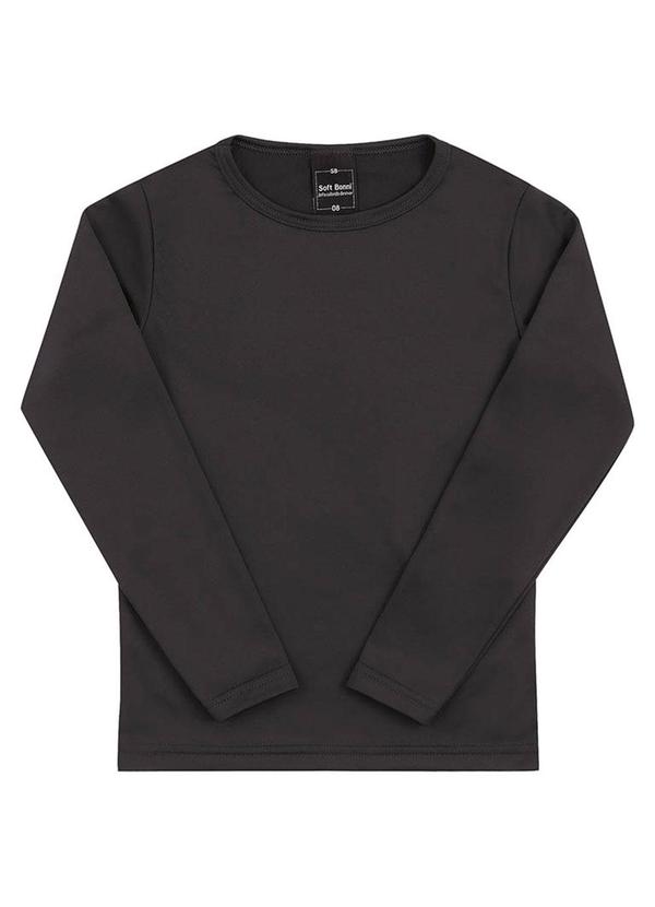 Soft Bonni - Blusa Infantil em Malha Térmica Preto 3