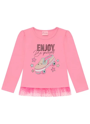 Duduka - Blusa Infantil em Rosa - DUDUKA