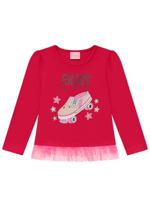 Duduka - Blusa Infantil em Rosa  - DUDUKA