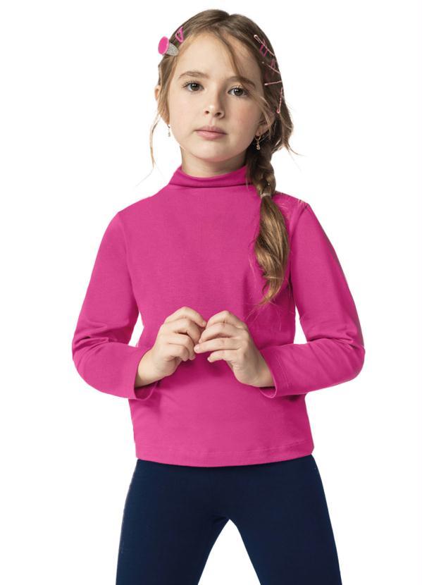 Rovi Kids - Blusa Infantil Menina Básica Rosa