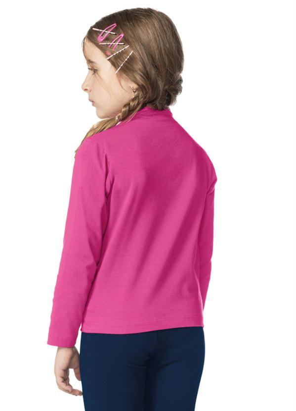 Rovi Kids - Blusa Infantil Menina Básica Rosa 2