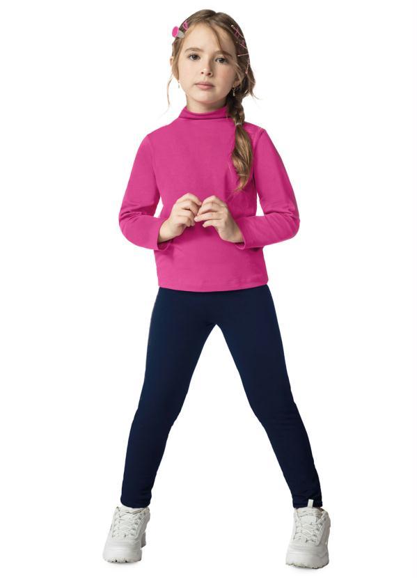 Rovi Kids - Blusa Infantil Menina Básica Rosa 3