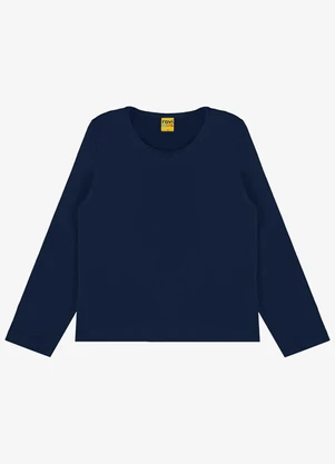 Rovi Kids - Blusa Infantil Feminina Básicos Azul - ROVI KIDS