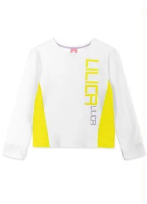 Lilica Ripilica - Blusa Infantil Menina Manga Longa Branco - LILICA RIPILICA