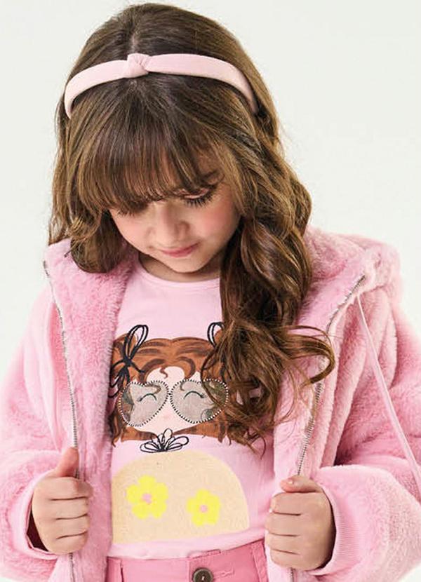 Trick Nick - Blusa Infantil Feminina Manga Longa Rosa