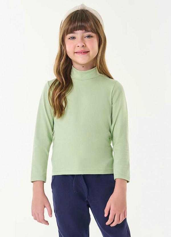 Trick Nick - Blusa Infantil Feminina Manga Longa Verde