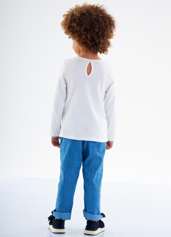 Up Baby - Blusa Infantil Feminina Ribana Branco 4