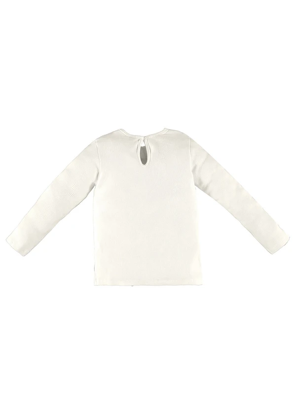 Up Baby - Blusa Infantil Feminina Ribana Branco 6