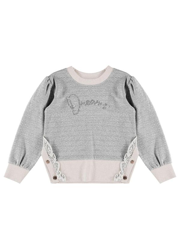 Kiki - Blusa Infantil Feminino Cinza