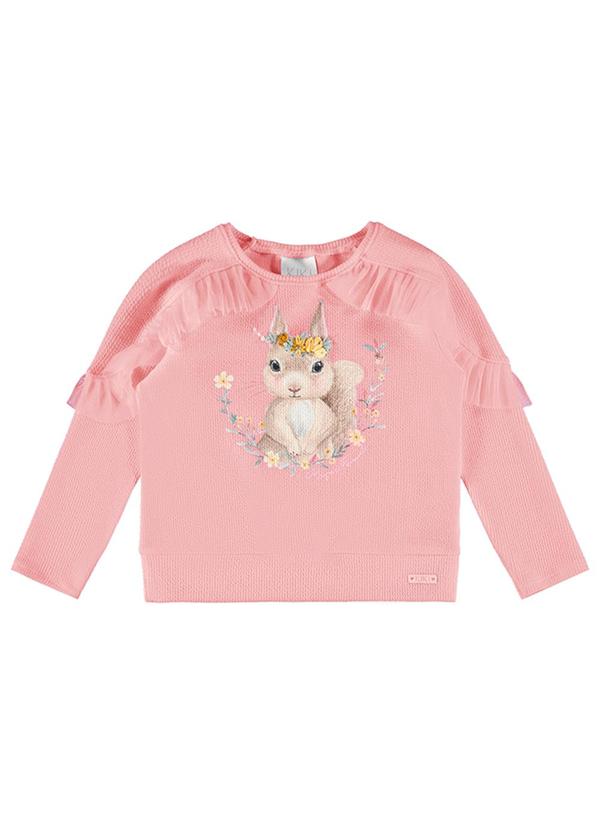 Kiki - Blusa Infantil Feminino Rosa