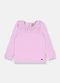 Up Baby - Blusa Infantil Gola Renda Roxo - variação:  