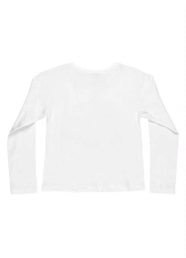 Gloss - Blusa Infantil Little Paradise Of Love Branco 4