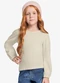 Trick Nick - Blusa Infantil Manga Longa Bege - variação: Bege