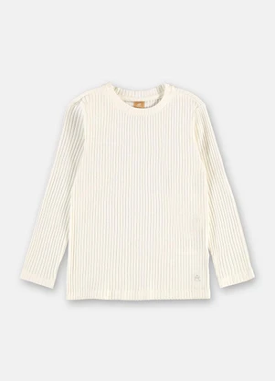 Up Baby - Blusa Infantil Manga Longa Branco - UP BABY