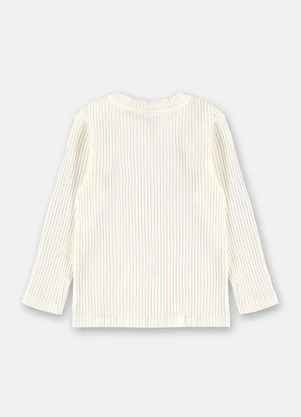 Up Baby - Blusa Infantil Manga Longa Branco - UP BABY