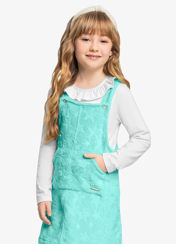 Trick Nick - Blusa Infantil Manga Longa Cotton Branco