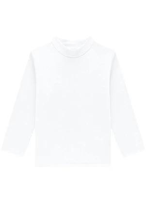 Marlan - Blusa Infantil Manga Longa em Punho Branco - MARLAN