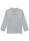 Marlan - Blusa Infantil Manga Longa em Punho Rosa - variação: Cinza