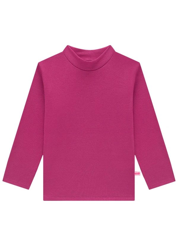 Marlan - Blusa Infantil Manga Longa em Punho Rosa 2