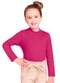 Marlan - Blusa Infantil Manga Longa em Punho Rosa - variação: Rosa