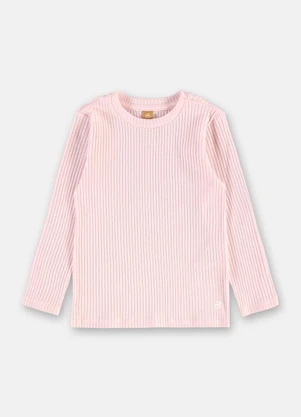 Up Baby - Blusa Infantil Manga Longa Rosa - UP BABY