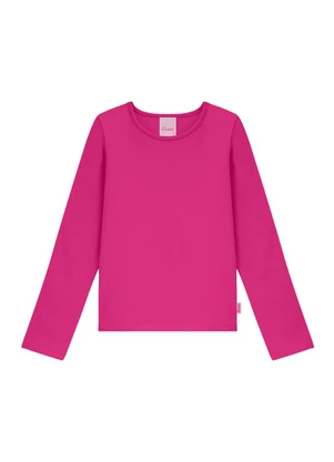Duduka - Blusa Infantil Manga Longa Rosa - DUDUKA