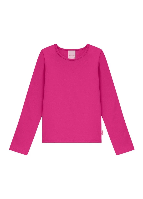 Duduka - Blusa Infantil Manga Longa Rosa