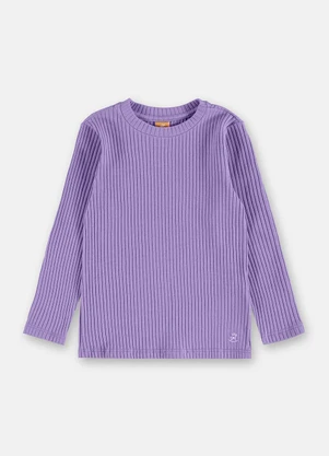 Up Baby - Blusa Infantil Manga Longa Roxo - UP BABY