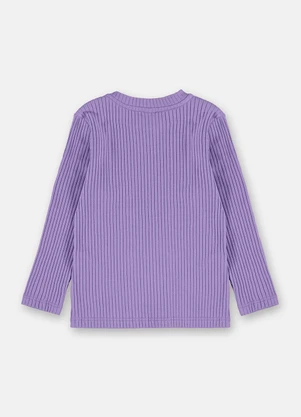 Up Baby - Blusa Infantil Manga Longa Roxo - UP BABY