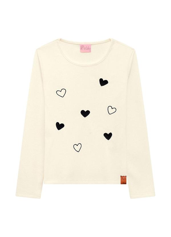 Duduka - Blusa Infantil Manga Longa Thermal Bege
