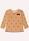 Milon - Blusa Infantil Menina Abelhas Marrom - variação: Marrom