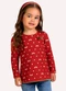 Milon - Blusa Infantil Menina Abelhas Marrom - variação: Vermelho