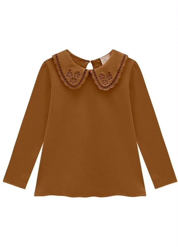 Milon - Blusa Infantil Menina Amarelo