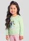 Brandili - Blusa Infantil Menina Bluey com Glitter Verde - variação: Verde