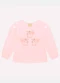 Milon - Blusa Infantil Menina Bordado Rosa - variação: Rosa