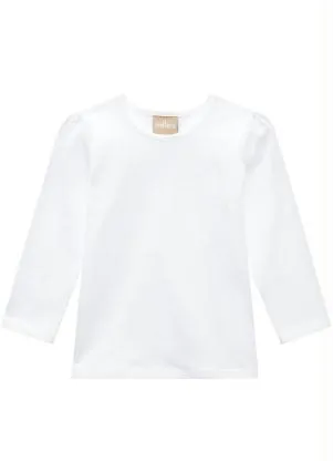 Milon - Blusa Infantil Menina Branco - MILON