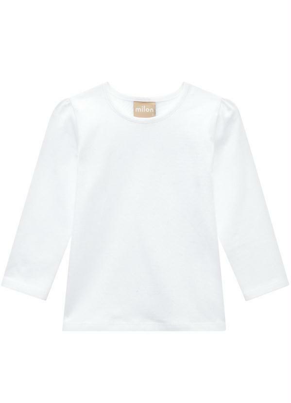 Milon - Blusa Infantil Menina Branco