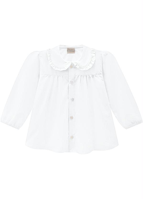 Milon - Blusa Infantil Menina Branco