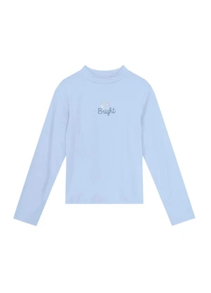 Brandili - Blusa Infantil Menina Brilhante Azul - BRANDILI