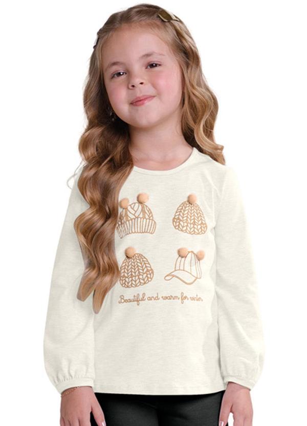 Milon - Blusa Infantil Menina Cinza